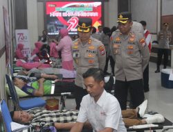 Polres Bondowoso Gelar Bakti Sosial Donor Darah Meriah Sambut Hari Bhayangkara ke-79: Wujud Nyata Kemanusiaan
