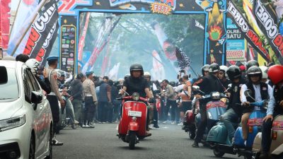 Hari Bhayangkara ke -79 Polres Batu Gelar Vespa Fest 2025 Dukung Industri Pariwisata