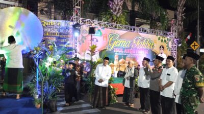 Meriahkan Malam Idul Adha,Kodim 0822 Hadiri Gema Takbir Menggema di Langit Bondowoso