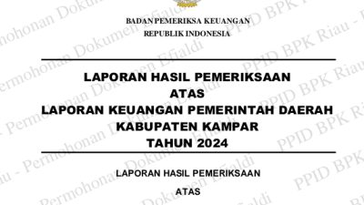 Anggaran Jebol Belanja Daerah Kampar Kacau, BPK: Rp 4.3 Triliun Membebani Keuangan Daerah