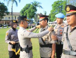 Kapolres Bondowoso Pimpin Upacara Serah Terima Kasat dan Kapolsek jajaran