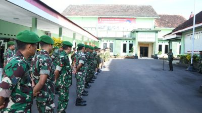 Saat Apel Pagi,Pasiops Kodim 0822 Bondowoso Tegaskan Larangan Judi Online