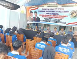 Babinsa Kodim 0822 Dampingi Pelatihan Pejamah Makanan di SPPG, Tingkatkan Kualitas Kesehatan Karyawan Kab Bondowoso