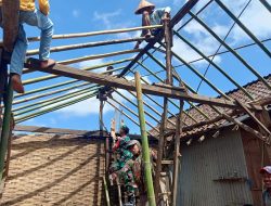 Sinergi TNI dan Warga Hidupkan Budaya Gotong Royong di Tegalampel