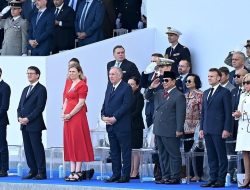 Presiden Prabowo Subianto menghadiri Parade Militer Bastille Day 2025 di Place de la Concorde Paris