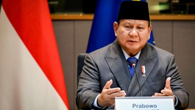 Prabowo Subianto Dalam pertemuan bilateral dengan Presiden Dewan Eropa António Costa