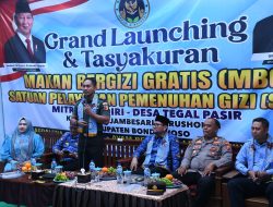 Grand Launcing Dandim 0822 Bondowoso Resmikan SPPG Mitra Mandiri, Wujud Komitmen Gizi Sehat untuk Generasi Emas