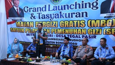 Grand Launcing Dandim 0822 Bondowoso Resmikan SPPG Mitra Mandiri, Wujud Komitmen Gizi Sehat untuk Generasi Emas