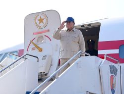 Presiden Prabowo Subianto Bertolak Dari Jawa Tengah