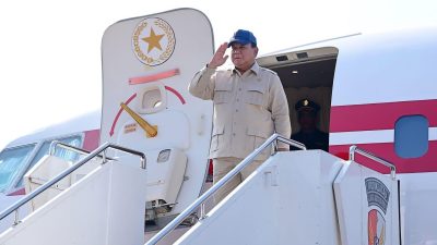 Presiden Prabowo Subianto Bertolak Dari Jawa Tengah