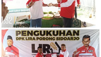 Resmi Dilantik Sebagai Ketua DPK LIRA Porong, Tri Joko Nugroho Gelar Syukuran