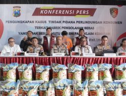Beras Oplosan 12,5 Ton Berhasil di Amankan Polisi, Tempat Produksi Sidoarjo