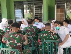Sinergi TNI  dan Nakes: Koramil Grujugan Gelar Pemeriksaan Kesehatan Babinsa