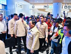 Presiden Prabowo Subianto bertolak menuju Provinsi Jawa Barat