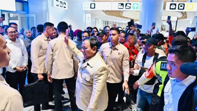 Presiden Prabowo Subianto bertolak menuju Provinsi Jawa Barat
