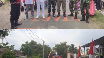 Babinsa Tangsil Kulon Kawal Karnaval Budaya HUT RI ke-80 hingga Selesai