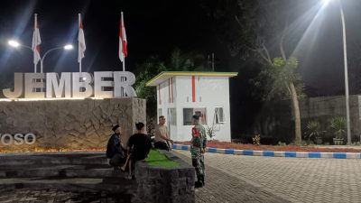 Babinsa Jadi Garda Terdepan Keamanan Malam, Gandeng Satpam UNEJ
