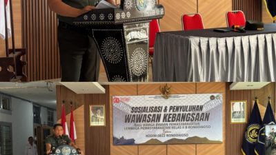 TENTARA DATANGI LAPAS! Kasdim 0822 Bondowoso Beri Wawasan Kebangsaan pada Warga Binaan