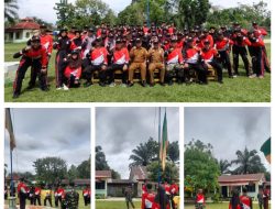 Giat Latihan paskibraka persiapan untuk upacara HUT RI ke- 80 Tahun 2025,Kecamatan Sumber Harta Kab.Musi Rawas