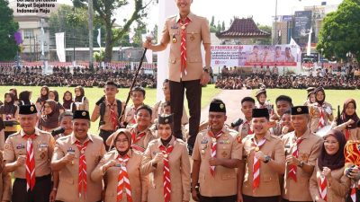 Momentum Hari Pramuka Bupati OKI Ajak Kolaborasi Jaga Ketahanan Bangsa