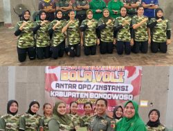 Dandim 0822 Bersama Kasdim Apresiasi Tim Voli Putri Kodim Raih Juara 3