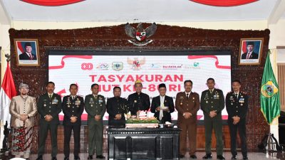 Tasyakuran HUT RI di Bondowoso: Dandim 0822 Tekankan Pentingnya Nasionalisme