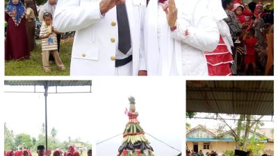 Desa Megang Sakti IV Kecamatan Megang Sakti kabupaten Musi Rawas,Memeriahkan HUT RI ke -80,Lomba Hias Tumpeng dan Karnaval