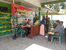 Koramil Grujugan Gelar Aksi Peduli Lewat Gerakan Pangan Murah