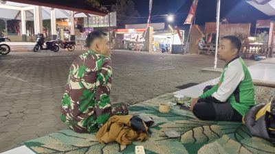 Semakin Solid, Babinsa dan Satpol PP Bahas Keamanan Wilayah Kecamatan