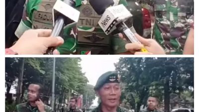 Pangkostrad Letjen TNI Mohammad Fadjar Dialog dengan Massa Saat Tinjau Mako Brimob