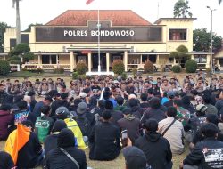 Dandim dan Kapolres Bondowoso Bersinergi Amankan Aksi Unjuk Rasa Aliansi Mahasiswa