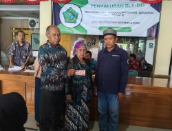 Penyaluran BLT-DD tahap tiga Tahun Anggaran 2025, Desa Boro Kecamatan Tanggulangin