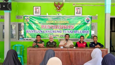 Kepala Desa Klabang Terima Kasih Bapak Babinsa 0822 Pengamanan Penyaluran BLTDD