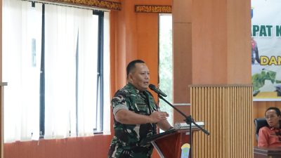 Dandim 0402/OKI Hadiri Rapat Koordinasi OPLA Cetak Sawah Rakyat dan Sosialisasi Brigade Pangan Tahun 2025