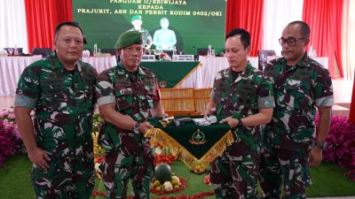 Tingkatkan Sinergitas dan Kesiapan TNI di Lapangan, Pangdam II/Sriwijaya Laksanakan Kunker ke Kodim 0402/OKI