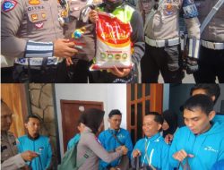 Satlantas Polres Bondowoso gelar bakti sosial untuk ojol, tukang becak, dan supoltas, wujud kepedulian Polri kepada masyarakat kecil