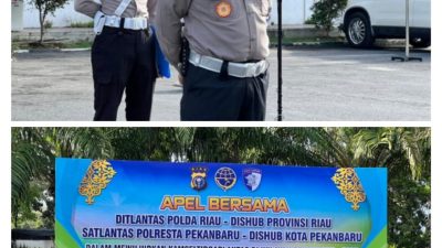 Apel Gabungan Ditlantas Polda Riau dan Dishub: Sinergi Atasi Kemacetan Pekanbaru