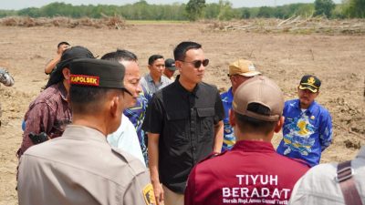 Bupati OKI Blusukan Cek Lahan Cetak Sawah dan Pembangunan Jalan