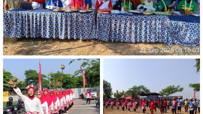 Penilaian Lomba Kampung Olahraga Masyarakat se-Kabupaten Sidoarjo di Laksanakan di Desa Kalidawir