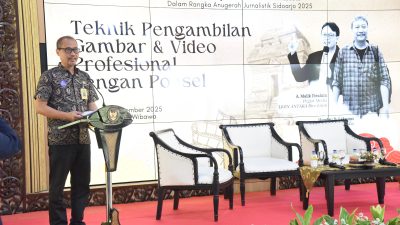 Dinas Kominfo Sidoarjo Ajarkan Membuat Konten Jurnalistik Berkualitas Lewat HP