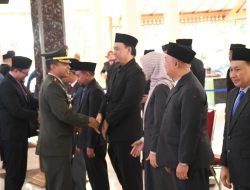 Dandim 0822 Bondowoso Hadiri Pelantikan Pejabat Tinggi Pratama Pemkab Bondowoso