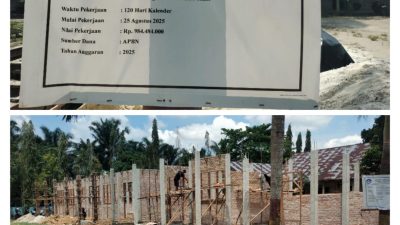 Revitalisasi SMAN 1 Tambang Sarat Tanda Tanya: Kepala Sekolah Bungkam, Pekerjaan Diduga Langgar Aturan Teknis