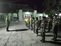 TNI, Satpol PP, Banser, dan Ansor Gelar Apel Gabungan serta Patroli Bersama di Prajekan Kab Bondowoso