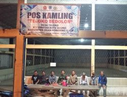 Kegiatan Patroli Rutin Kodim Bersama Warga di Pos Kamling