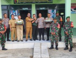 Sinergitas Camat dan Kapolsek Beri Kejutan HUT TNI ke-80 di Posramil SumberWringin Kab Bondowoso