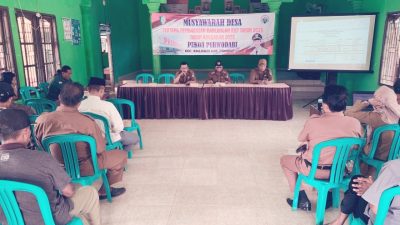 Pekon Purwodadi Laksanakan MUSDES  Rancangan Rencana Kerja TA.2025-2026