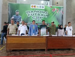 Dandim 0822 Bondowoso Buka Turnamen Futsal Cup I: Ajang Sportivitas dan Pencarian Bibit Muda Berprestasi