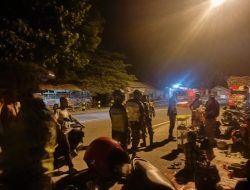 Babinsa Koramil 0822/04 Tenggarang Pimpin Patroli Malam Bersama Banser dan Satpol PP
