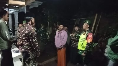 Apel dan Patroli Gabungan TNI-Banser Sasar Pemukiman Warga di Pakem