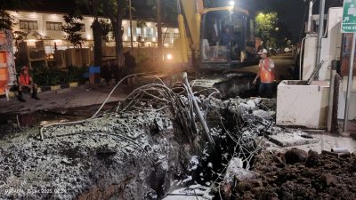 Diduga Ada Pencurian Kabel Saat Proyek Box Culvert di Krembangan, Warga Resah